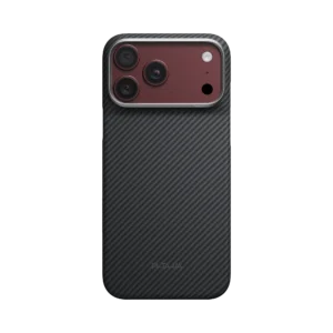 PITAKA Edge Ultra Slim Case for iPhone 18 Pro Max & iPhone 18 Pro 600D Black Grey Twill (PitaTap™️)