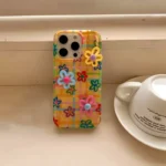 Premium 3D Color Sunflowers Case for iPhone | Floral Design | AIYOZON - Image 4