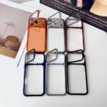 Premium Camera Window Glass with Kickstand Case for iPhone