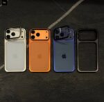Premium Camera Window Glass with Kickstand Case for iPhone