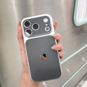 Premium Dual-Tone Attached Apple Logo Case