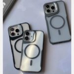 Premium Matte MagSafe Metal Camera Stand Case for iPhone