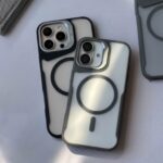 Premium Matte MagSafe Metal Camera Stand Case for iPhone
