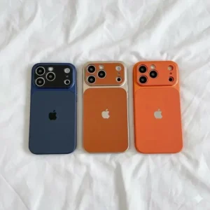 Premium Rexine Leather Camera Cutout Case for iPhone