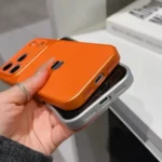 Premium Rexine Leather Camera Cutout Case for iPhone