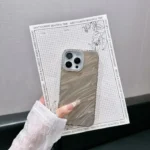 Water Ripple Wavy iPhone Case with Stone Camera Bumper - Image 3