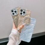 Water Ripple Wavy iPhone Case with Stone Camera Bumper - Image 4