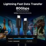 UGREEN Thunderbolt 5 240W USB-C Cable 1M 120Gbps