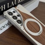 Walnut Metal Frameless 360° Rotation Holder MagSafe Case for Samsung Galaxy | Titanium - Image 4