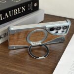 Walnut Metal Frameless 360° Rotation Holder MagSafe Case for Samsung Galaxy | Titanium - Image 8