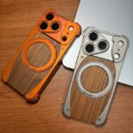 Wood Aluminum Metal Magnetic Phone Case | Premium Wooden & Aluminum Protective Cover - Image 7