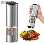 CIRCLE JOY Rechargeable Electric Salt and Pepper Grinder Set