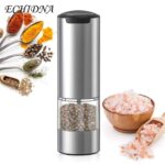 CIRCLE JOY Rechargeable Electric Salt and Pepper Grinder Set