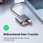 UGREEN CM387 3-in-1 USB-C SD Card Reader