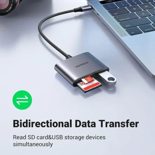 UGREEN CM387 3-in-1 USB-C SD Card Reader