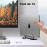 UGREEN Adjustable Aluminum Vertical Laptop Stand Holder